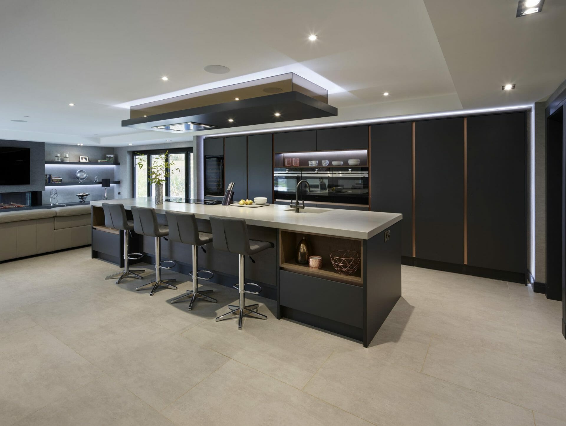 Modern dark grey kitchen Modern dark grey kitchen