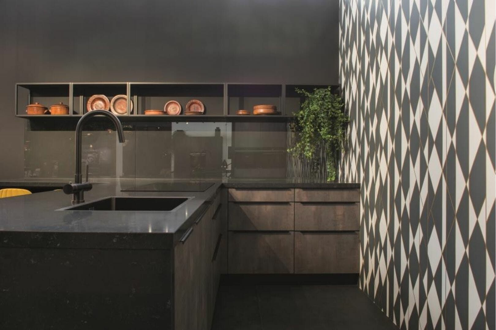 Black and white kitchen Black and white kitchen